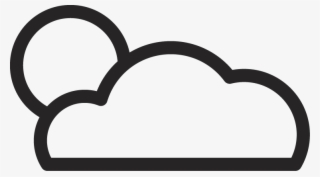 Sun Icon Black Outline Cloud Download Icon #7837796