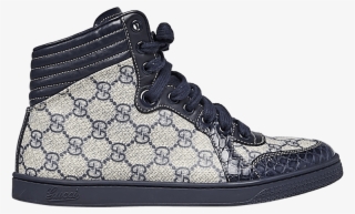 Gucci Gg Supreme High 'crocodile Trim' - Boot #7837842