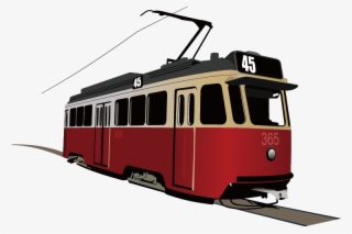 Trams In Lisbon Rapid Transit Clip Art - Tram Clipart #7839629