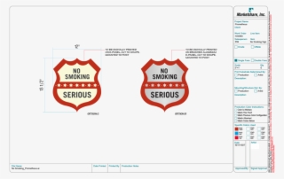 Non-smoking Post & Panel - Parking #7839873
