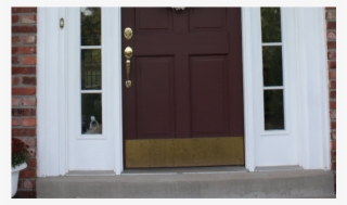 To Start Off Cleaning Your Brass Door Kick Plate, You - Home Door #7840141