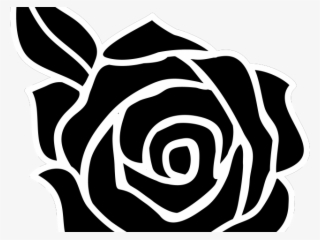 Rose Silhouette Cliparts - Black Rose Clip Art #7840315
