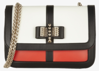 Christian Louboutin Sweet Charity Black White Red Leather - Shoulder Bag #7840570