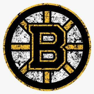Boston Bruins 2007, Pres Primary Logo Distressed Iron - Boston Bruins Logo .eps #7840579