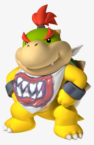 Bowser With Arms Crossed, Bowser Jr Ready For Dinner - Mario Bros Bowser Jr #7843165