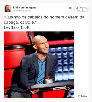 Adam Levine Ficou Careca E Virou Piada No Usuário @bibliaemimagens - Sexkest Man Alive Adam Levine #7843376
