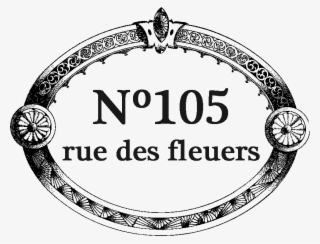 22 Etiquetas, Marco Vintage Con Números - Black And White Decoupage #7843764