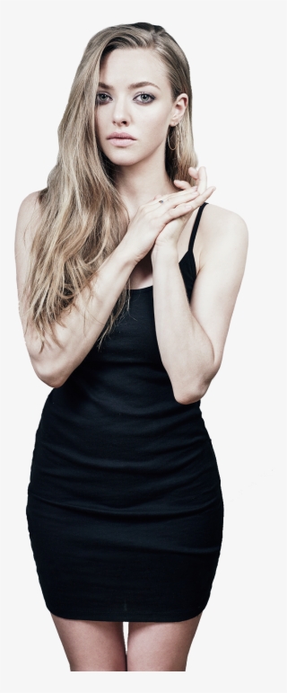 Amanda Seyfried Transparent Background - Amanda Seyfried Black Dress #7844195