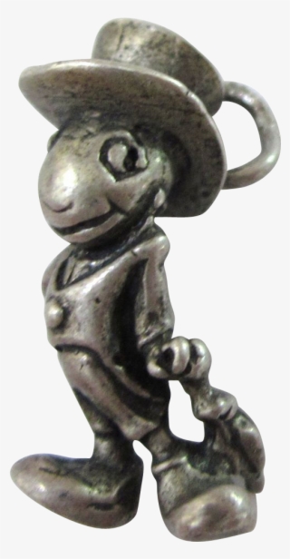 Vintage 1940's Sterling Jiminy Cricket Charm Three - Figurine #7844278