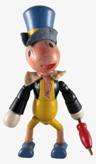 Ideal Wooden Jiminy Cricket Figure - Cartoon #7844542