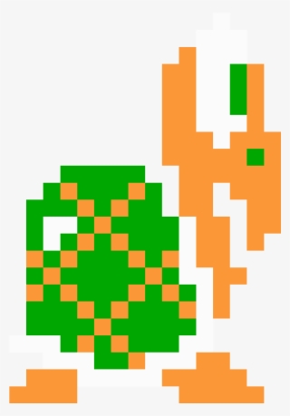 Sprite Png - Super Mario Bros Pixel Koopa Troopa #7845266