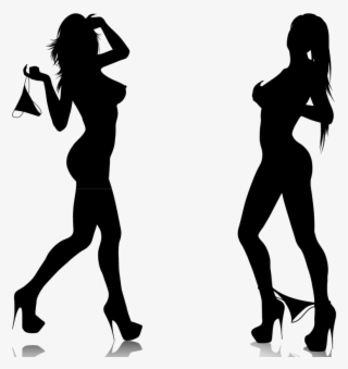 Untitled-7 Girl Silhouette, Silhouette Images, Illustration - Hot Girls Sticker #7846463