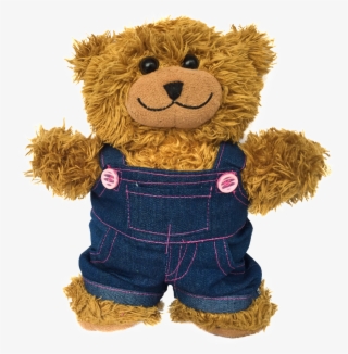 Small Pink Denim Dungaree Overalls 582 P - Teddy Bear #7847641