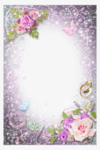 Free Png Best Stock Photos Transparent Flowers Wedding - Background Wedding Frame Png #7848578