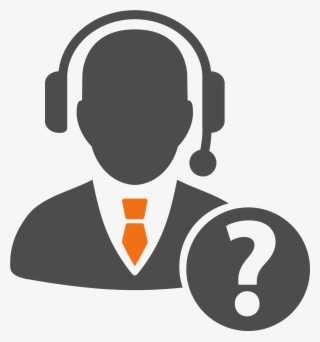 Support & Optimizations - Call Center Agent Silhouette #7849153