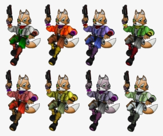 Fox Melee Png - Star Fox Pixel Art #7849481