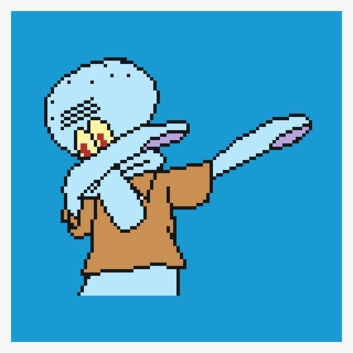 Dabbing Squidward - Cartoon #7849775