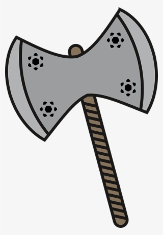 Ax, Handle, Hack, No Background, Viking, Melee Weapons - Cartoon Axe With No Background #7850122