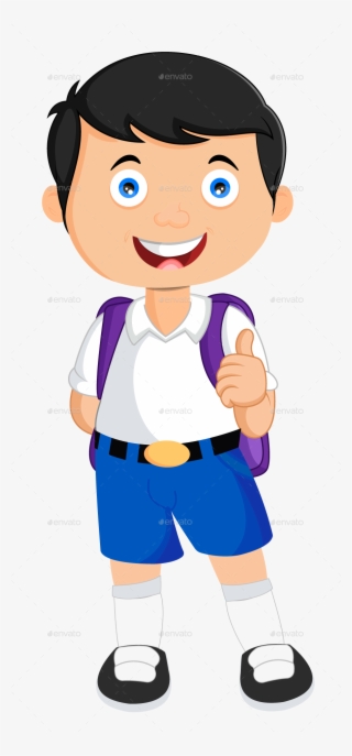 School Student Vector Illustration - Cartoon #7851142