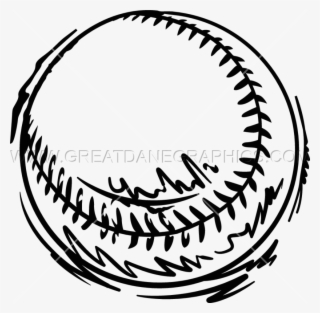 Drawing Baseball Line - Baseball Sketch Transparent #7851188