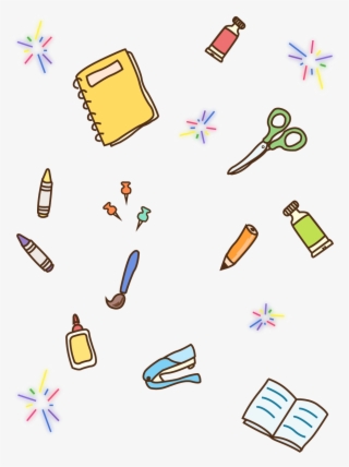 School Supplies Pencil Book Crayons Png And Vector #7851401