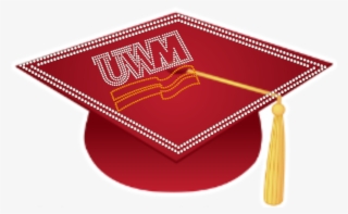 College Logo Rhinestone Graduation Cap - Graduation #7853022