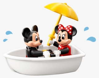 Mickey And Minnie In A Boat - ミッキー ミニー レゴ ボート #7854236