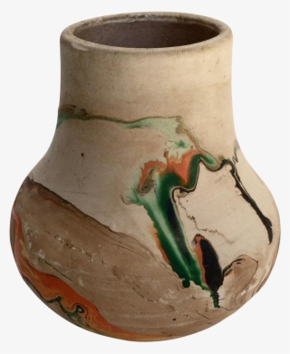 Wonderful Vintage Condition With Swirls Of Green, Brown, - Clay Pottery Transparent Background #7855141