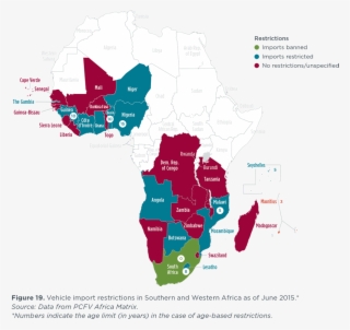 Africa Imports Map - Connecting The Dots Africa #7856104