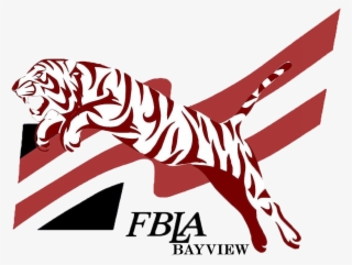 Bayview Fbla On Twitter - Jumping Tiger Vector #7856436