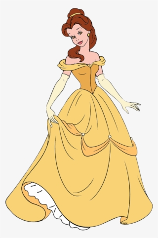 Yellow Dress Clipart Beauty And The Beast Dress - Disney Princess Belle ...