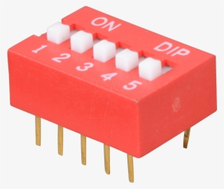 Dip Switch, Vertical, 5-pin Frei - Dip Switch 5 #7858312
