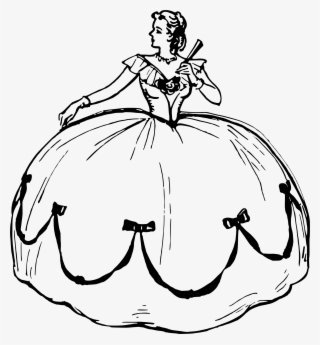 Big Image - Drawing Girl In Big Dress #7858484