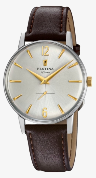 Festina Mens Watch With Brown Leather Strap F20248/2 - F20248 2 #7858775