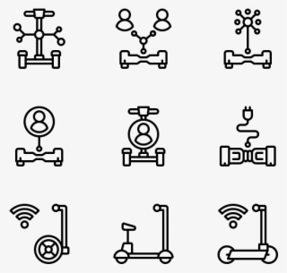 Scooter Sharing - Laboratory Icons #7860014