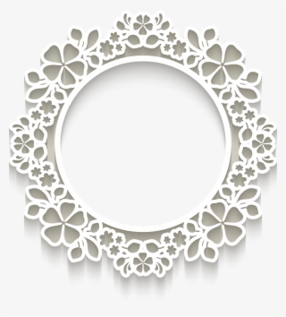Frame Hd White D Circle Portrait Flowers Ⓒ - Paper #7860067