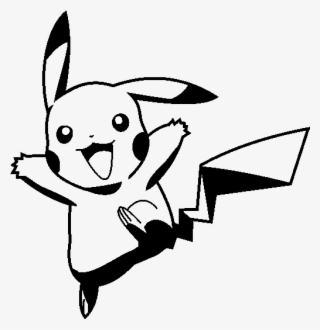 Pokemon Png Black And White - Sticker Cartoon Vector Free #7860257