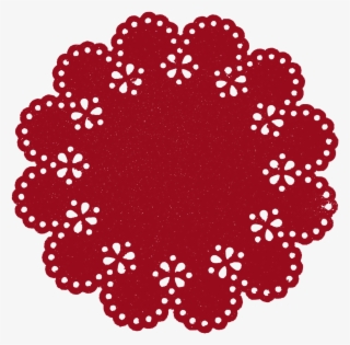 Paper Doily Embellishment Bright Red Jennifer Caminiti - Doily #7860296