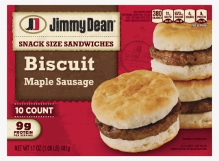 Jimmy Dean® Snack Size Maple Sausage Biscuit Sandwiches, - Jimmy Dean Breakfast Biscuit #7860368