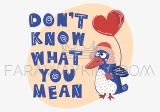 Crazy Bird Valentine Day Party Animal Vector Illustration - Lean Cuisine #7860967