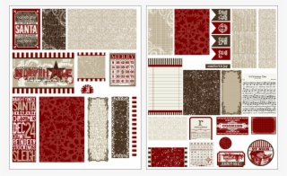 Tt Christmaspast Printable - Woven Fabric #7861922