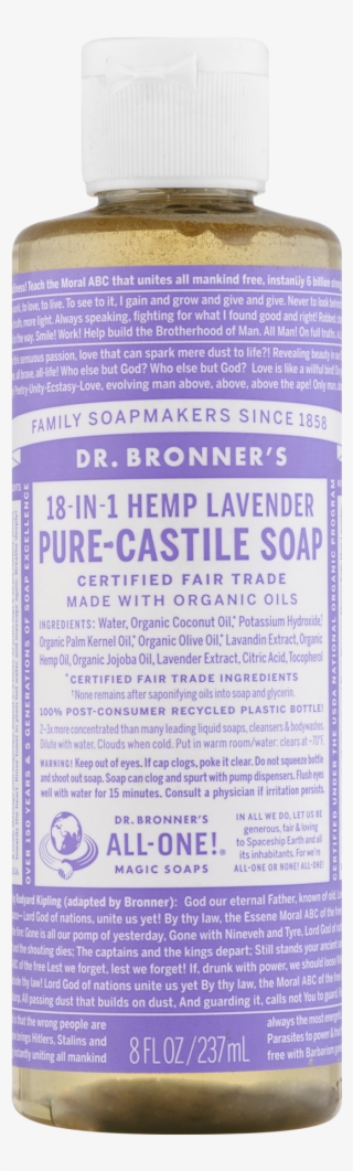 Bronner's 18 In 1 Hemp Pure Castile Soap Lavender, - Hemp Skin Care #7863249
