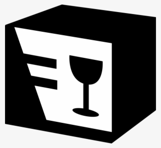 Vector Illustration Of Fragile Shipping Crate Box Shipment - Wine Glass #7863363