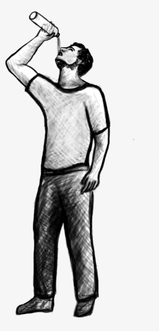 Dangers Of Dehydration, Importance Of Drinking Water - Man Drinking Water Png #7863743