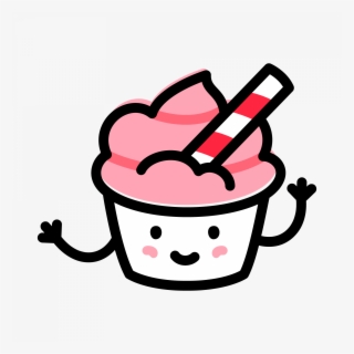 Waving Pink Cupcake - Cupcake #7864203