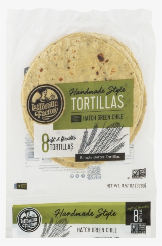 La Tortilla Factory Green Chile Corn & Wheat Tortillas, - La Tortilla Factory Handmade Style Tortillas #7864450
