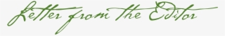 Png Photo Editor - Letter From The Editor Png #7866390