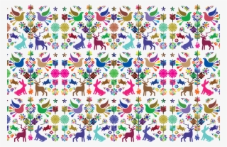 For Last, Uploading This Freebie To Any Other Site - Otomi Pattern Vector #7866626