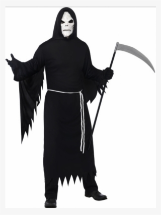 Grim Reaper Costume With Mask - Grim Reaper Fancy Dress #7866848