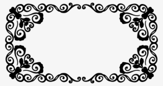 Vintage Frame Line Art - Clip Art #7867155